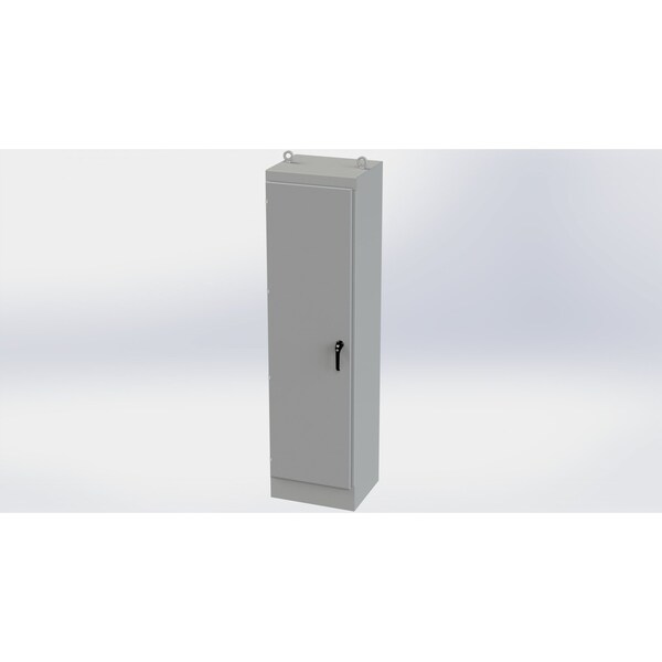 3 Point Latch with Padlock/Keylock Handle Electrical Enclosures, 90 in H, 20 in D, 24 in W